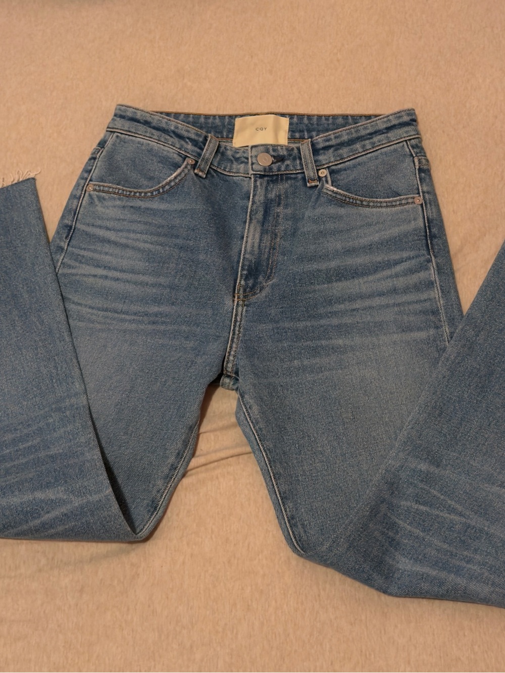 CQY Light Blue High-Rise Jeans